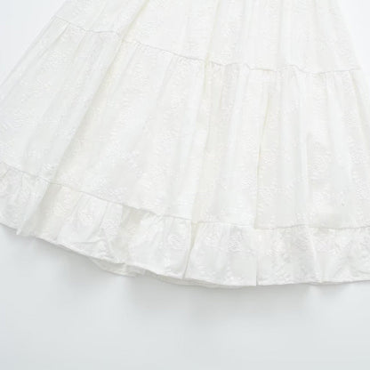 Ivory White Open Shoulder Mini Dress – Luxury Cotton Blend & Timeless Elegance | Becker's Amsterdam