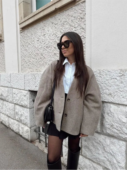 Sera Oversized Silhouette Blazer | Minimalistisk design – komfort og stil