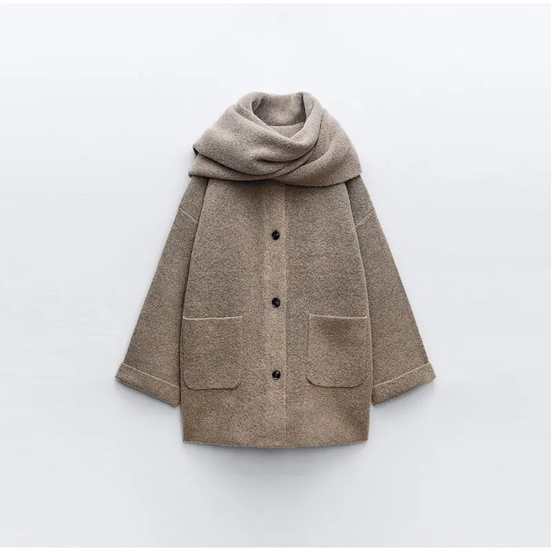 Seraphina Woolen Wrap™ – Luxurious Wool Coat with Scarf | Becker's Amsterdam