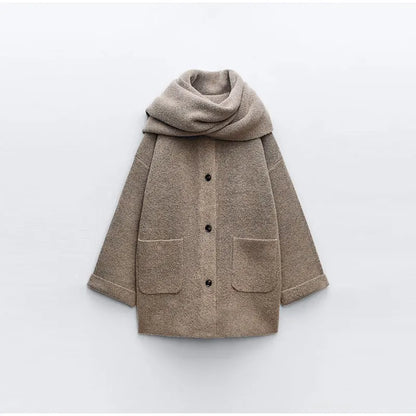 Seraphina Woolen Wrap™ – Luxurious Wool Coat with Scarf | Becker's Amsterdam