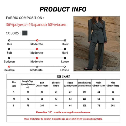 Vesper-Anzug – Trendiger dunkelgrauer Damenanzug | Professionell &amp; Stilvoll