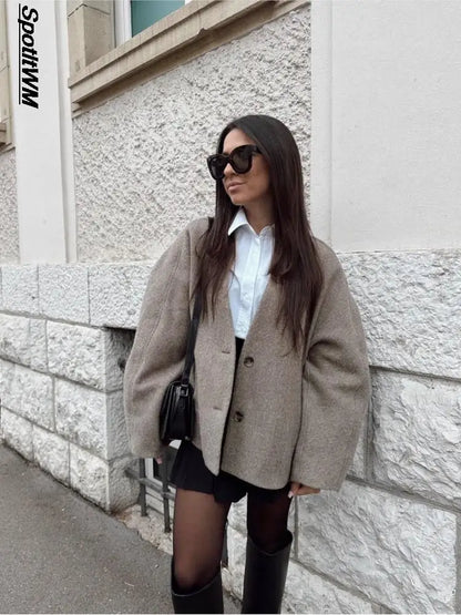 Sera Oversized Silhouette Blazer | Minimalistisk design – komfort og stil