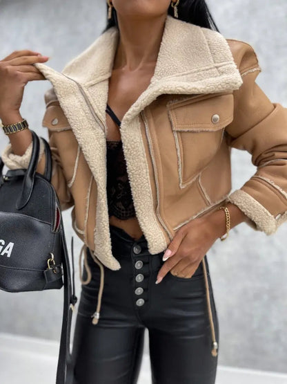 Maya Faux Leather Jacket | Women's Faux Leather Jacket – Stylish &amp; Warm