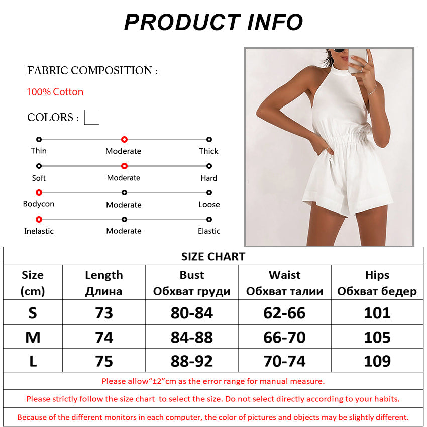 Nava™ Jumpsuit – 100% Cotton High-Waist Summer Look | Becker's Amsterdam™