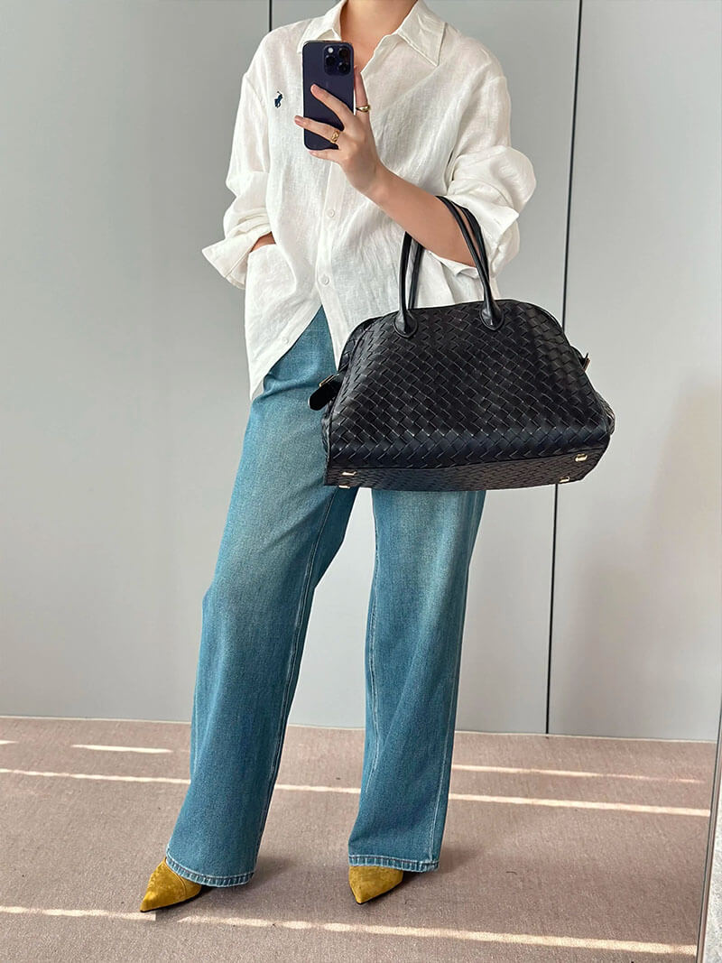 Henna Handtasche – Elegante Damenhandtasche mit geflochtenem Design und luxuriöser Verarbeitung