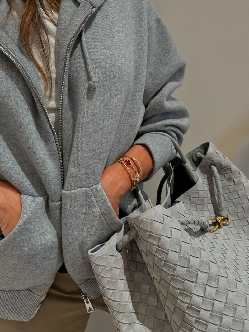 Cilena Weave Handtasche – Luxuriöse geflochtene Wildleder-Damenhandtasche