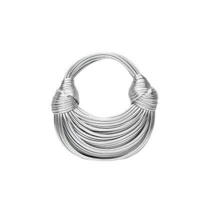 Carmedina Abendtasche – Skulpturale Metallic-Handtasche für Damen im Abend- und Resort-Stil