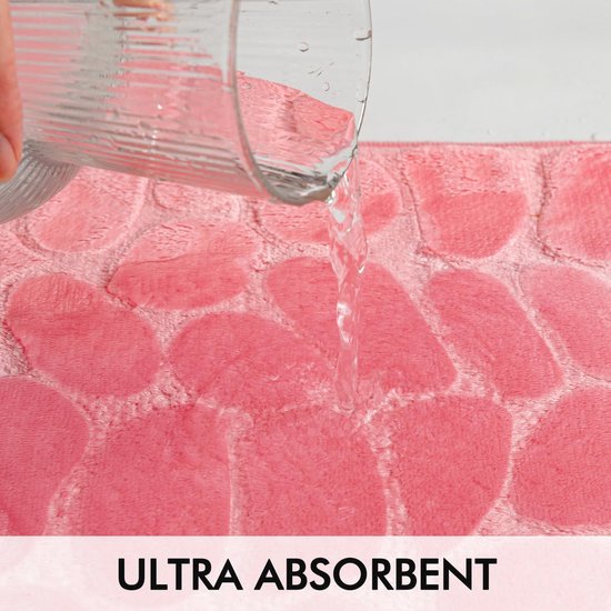 Veilige douchemat roze – antislip badmat 40x60 cm voor dagelijks gebruik