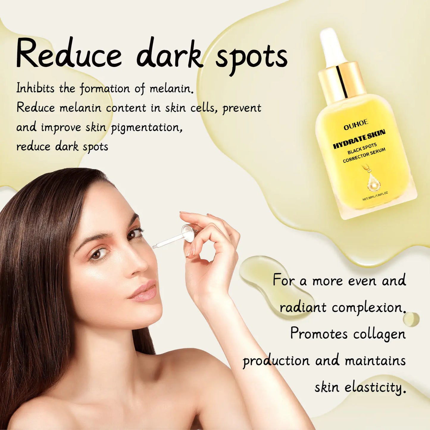 OUHOE Dark Spot Correction Serum för att ljusa upp huden