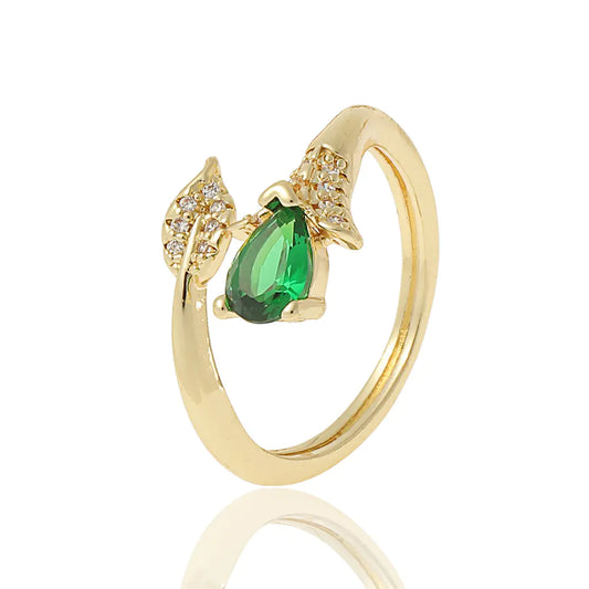 Goudvergulde Zirkonia Ring