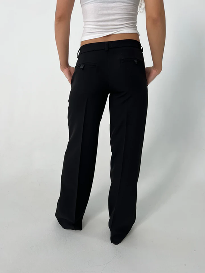 Pantalones de piernas anchas de Siena High -waist - Estilo de lujo con comodidad | Amsterdam de Becker