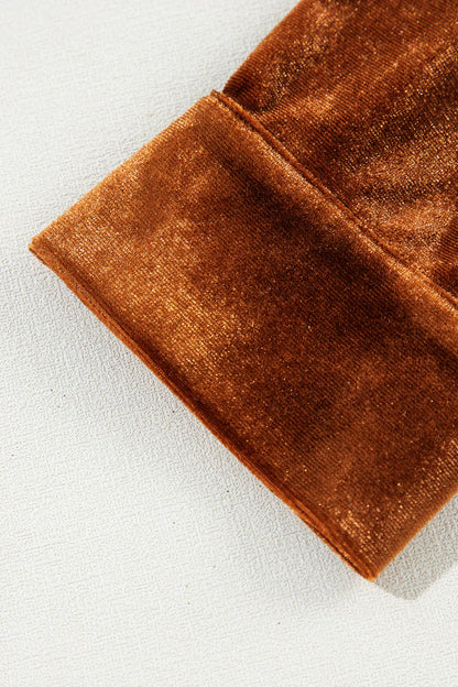 Velvet Elegance Blouse™ – Women's Velvet Blouse with Button Closure | Becker's Amsterdam