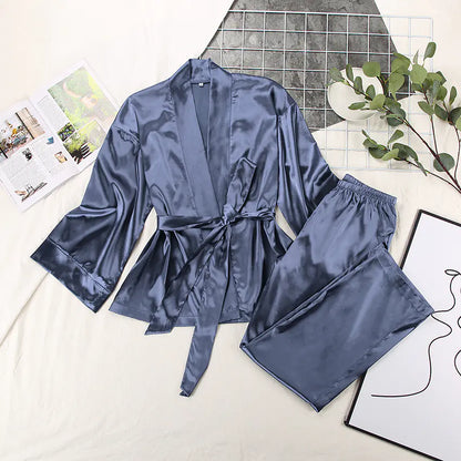 Becker's Amsterdam™ - Leusden Chique Satin Pyjamaset Med Band