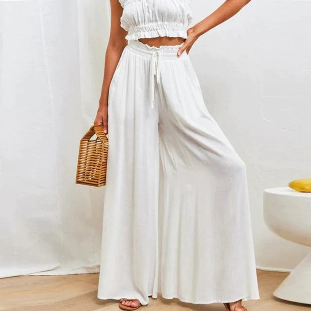 Chloe Palazzo Pants – szerokie spodnie damskie, eleganckie i wygodne, pasujące do codziennych i szykownych stylizacji