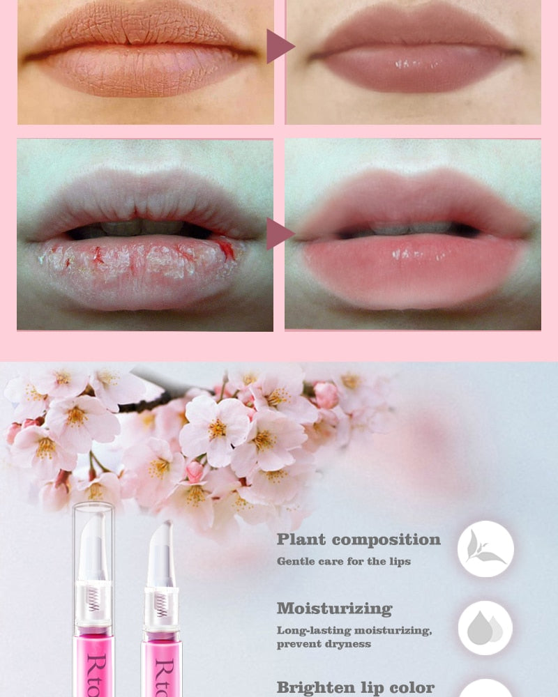 RtopR™ Korean Cherry Blossom Lip Serum for Hydration and Shine