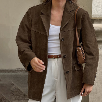 Suede Vogue Blazer™ – Luxury Suede Blazer Women | Becker's Amsterdam