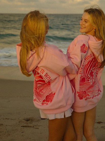 Tropical Dream Hoodie - Oversized Cotton Mix Hoodie With Tropical Back Print | Becker’s Amsterdam