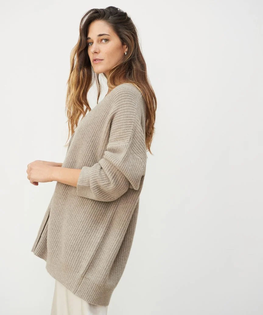 Serenne Woolblend Cardigan – Preveliki pleteni kardigan | Beckerov Amsterdam