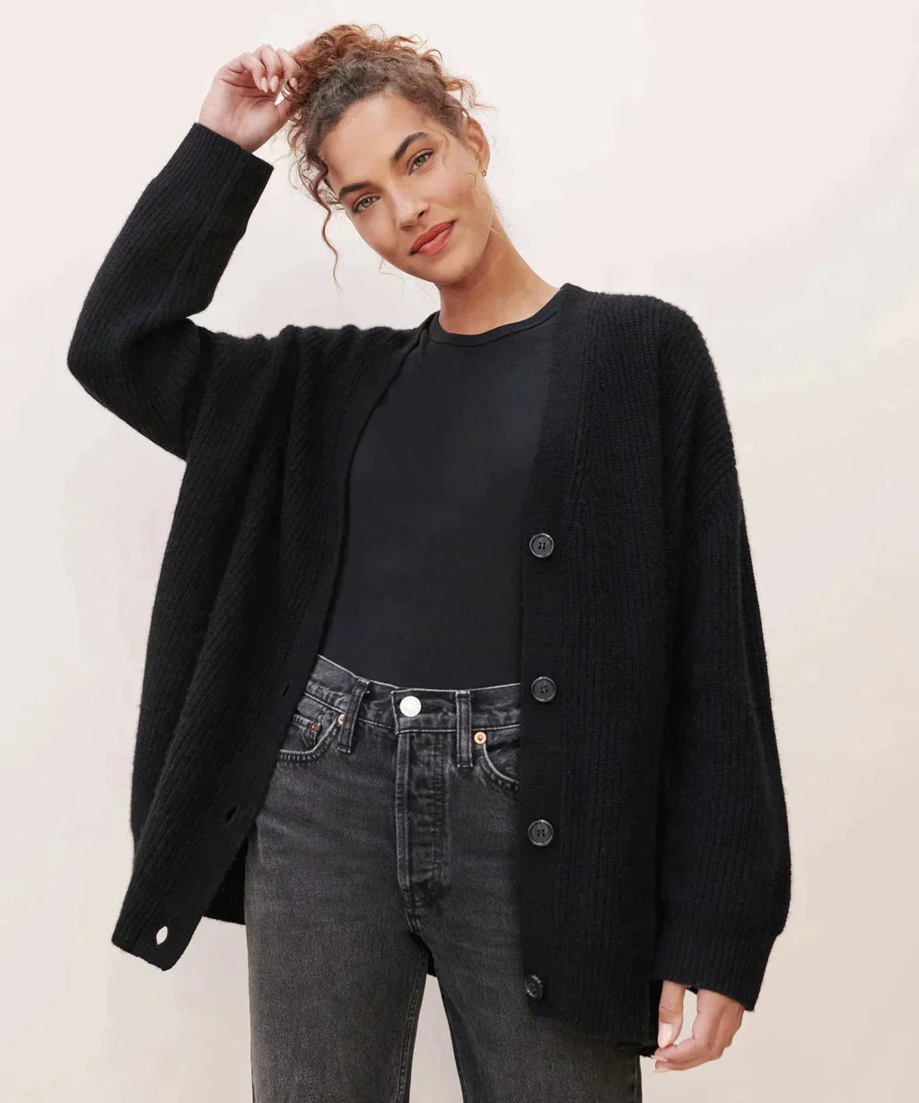 Serenne Woolblend Cardigan – Preveliki pleteni kardigan | Beckerov Amsterdam
