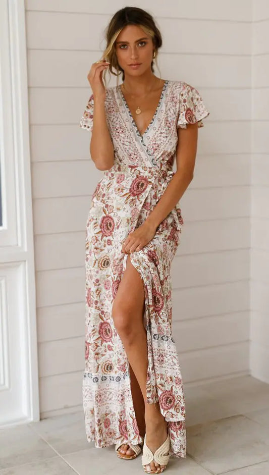 Becker's Amsterdam™ - Gelsenkirchen Lange maxi-jurk met bloemenprint