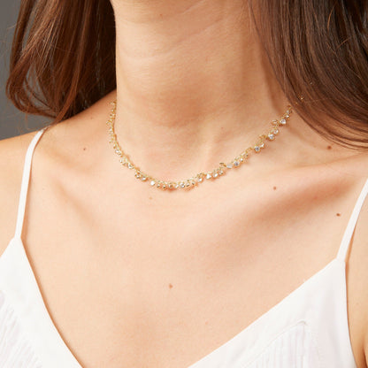 Éclat Cascade Necklace™ – dames ketting met kristallen druppels en luxueuze uitstraling van Becker’s Amsterdam