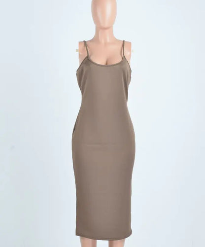 Venetie Strap Dress-Milk Silk Bandage & Strappy Night-out Dress | Becker’s Amsterdam