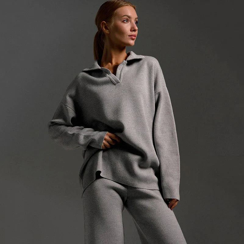 Lyra™ Knitted Tracksuit – Knitted Two-Piece Set for Women | Becker's Amsterdam™