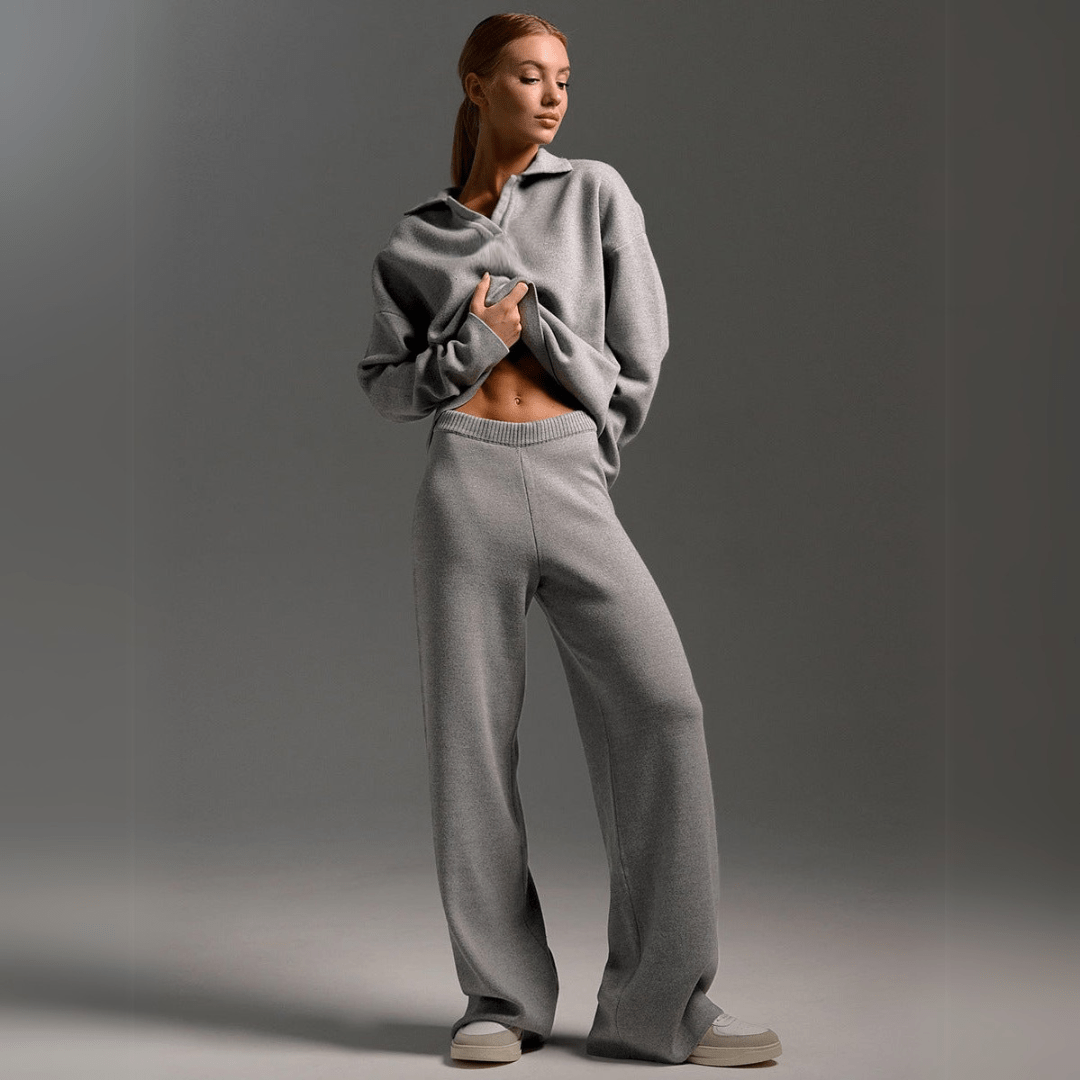 Lyra™ Knitted Tracksuit – Knitted Two-Piece Set for Women | Becker's Amsterdam™