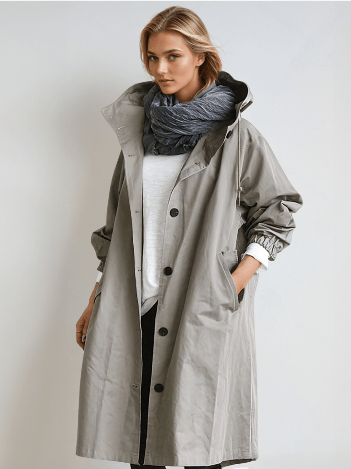 Elizabeth Luxe Trenchcoat – Stilvoller Damenmantel mit Gürtel und klassischer Silhouette