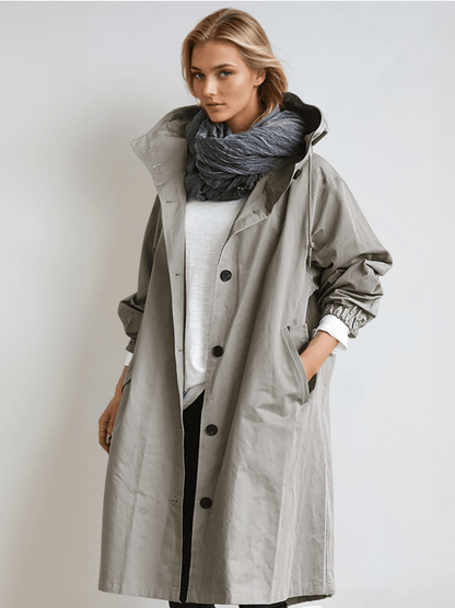 Elizabeth Luxe Trenchcoat – Stilvoller Damenmantel mit Gürtel und klassischer Silhouette