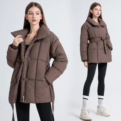 Vivienne Bow Coat™ – luxe winterjas voor dames in chic design