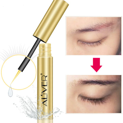 K-Beauty ALIVER Ögonfrans- och Ögonbrynstillväxtserum för Volym