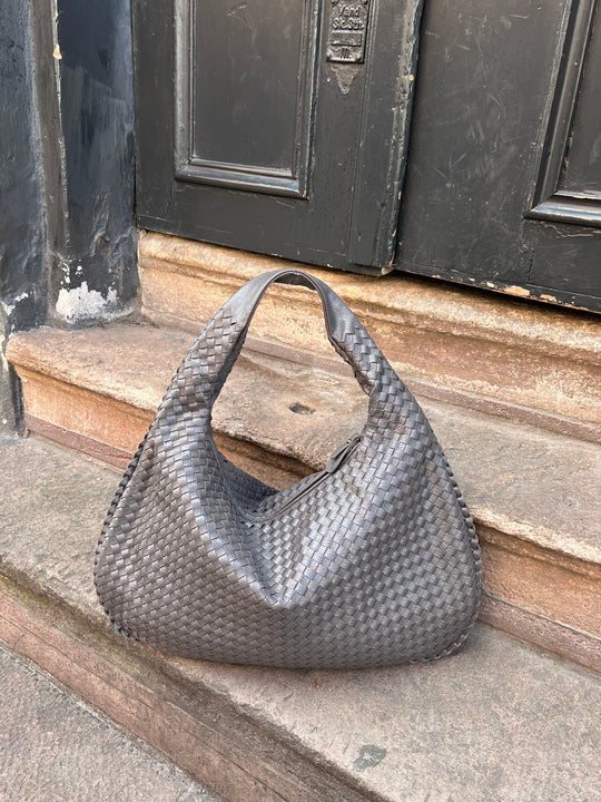 Luna Silver Tote™ – moderne schoudertas in zilvergrijs voor dames