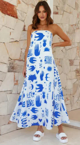 Becker's Amsterdam™ - Dubrovnik Fruit Motif Summer Dress