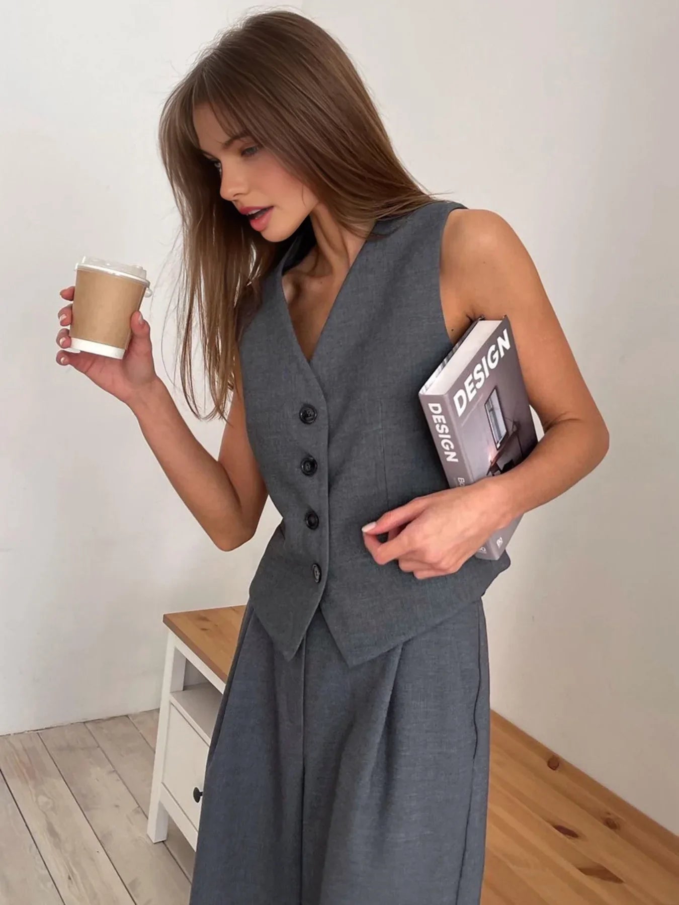 Silque Ensemble elegantes zweiteiliges Set aus Weste und Hose von Becker's Amsterdam