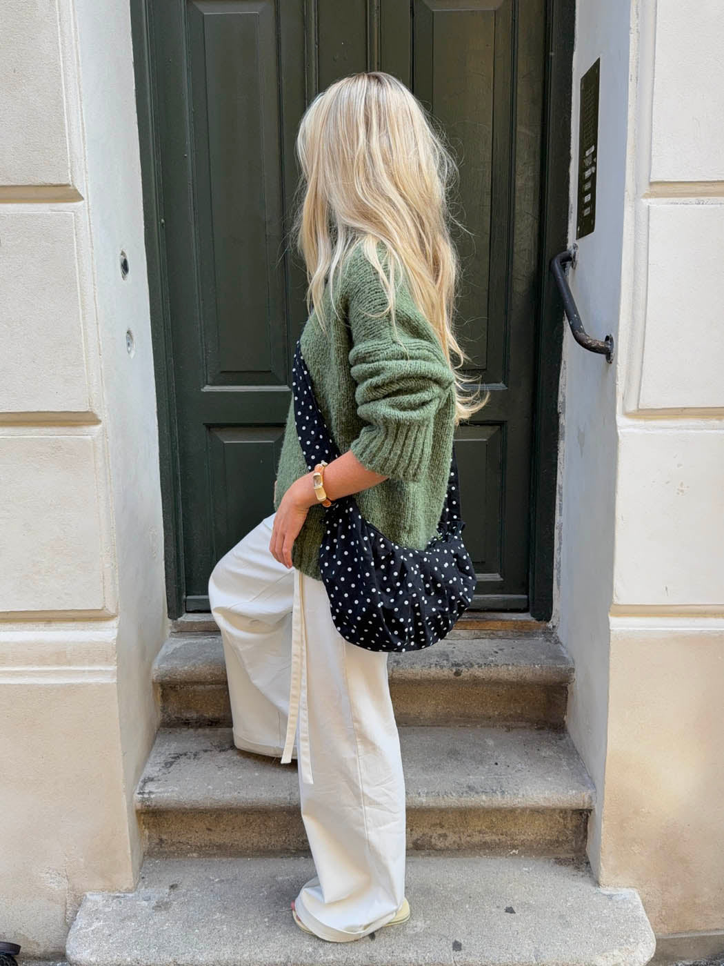 Celeste™ Polka Dot Bag – Stilvolle schwarz-weiß gepunktete Umhängetasche | Becker's Amsterdam™