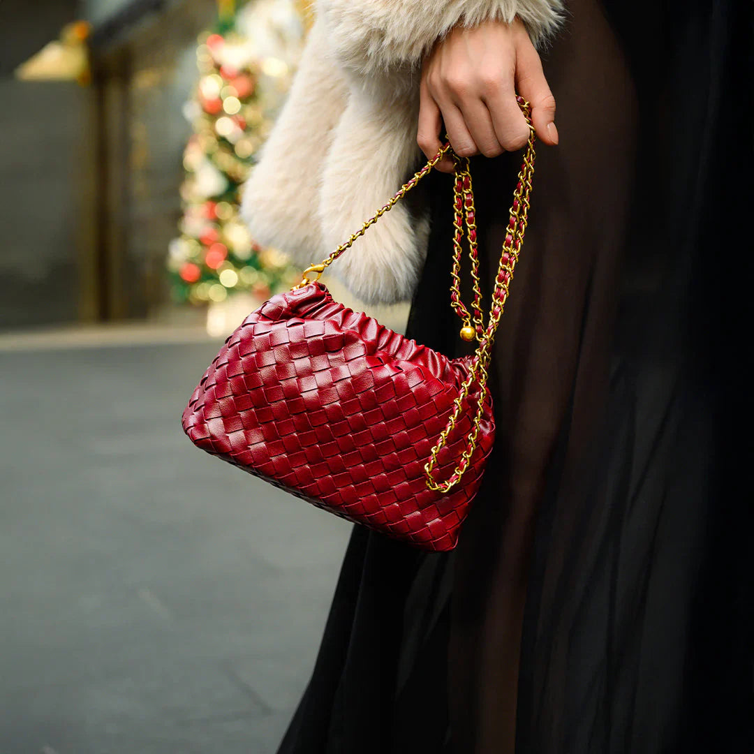 Valenia handbag van Becker’s Amsterdam – elegante vegan leren handtas met gouden details