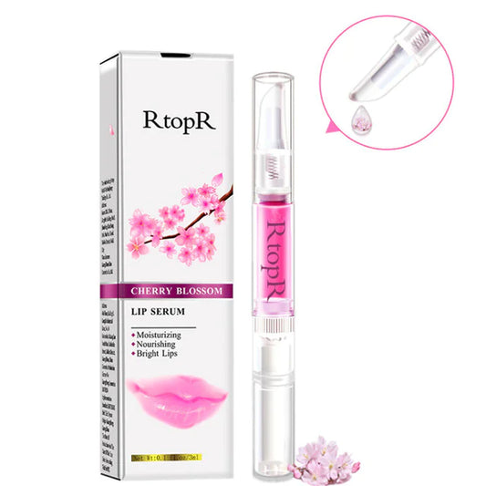 RtopR™ Korean Cherry Blossom Lip Serum for Hydration and Shine