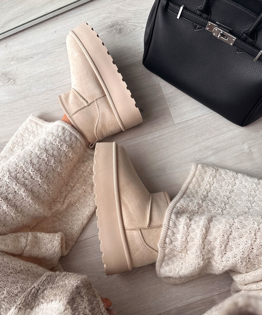 Sandrine Suede Boots™ – Beige Suede-Look Ankle Boots for Women | Becker's Amsterdam