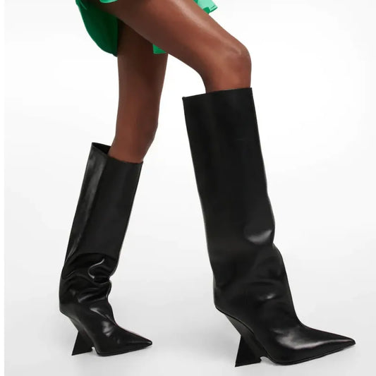 Riverton High Boots | Becker’s Amsterdam™ – zijaanzicht met elegante schacht